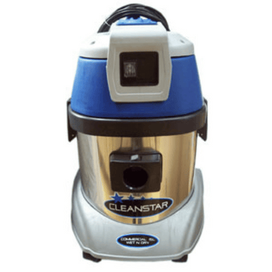 Cleanstar Commercial Stainless Steel Wet 'N’ Dry - 15 Litre Vacuum Cleaner front view