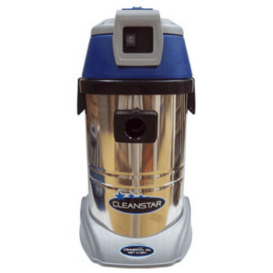 Cleanstar Commercial Stainless Steel Wet ‘N’ Dry - 30 Litre Vacuum Cleaner front view