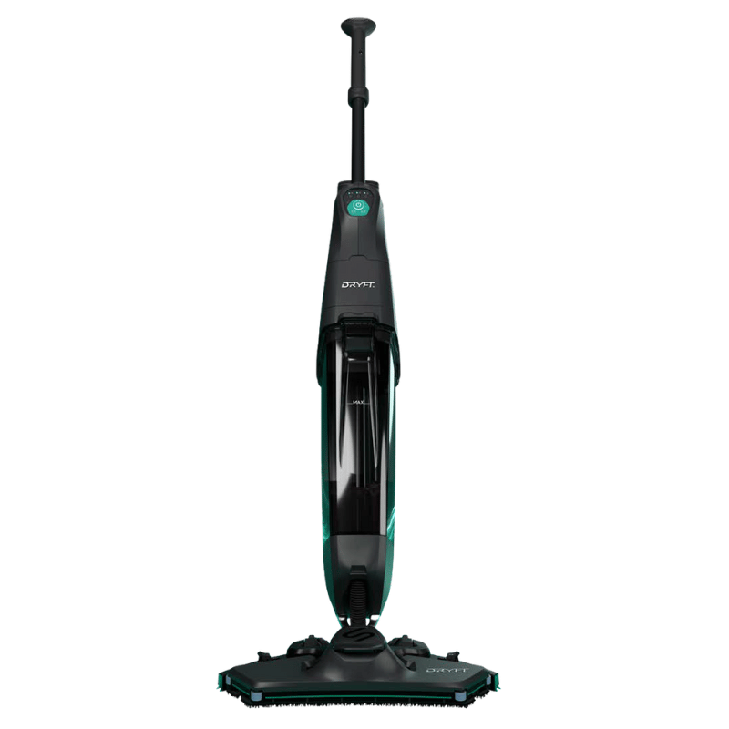 Cleanstar Dryft Compact Floor Scrubber - black and green coloured on a blank white background