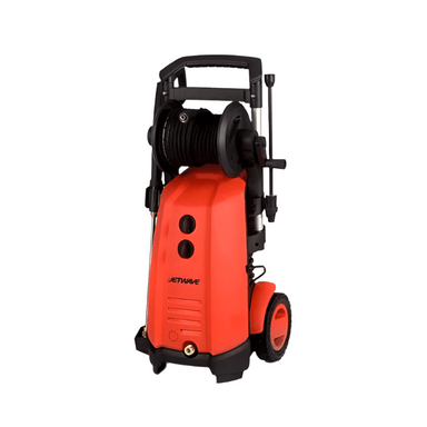 Jetwave Raider 130-8 Cold Water Electric High Pressure Cleaner front view red and black in colour
