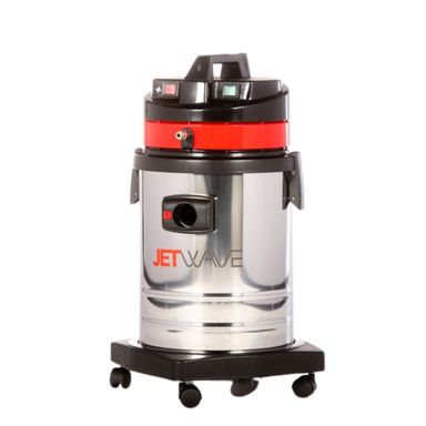 Jetwave Rio Extraction Vaccum Cleaner silver, black and red in colour front view