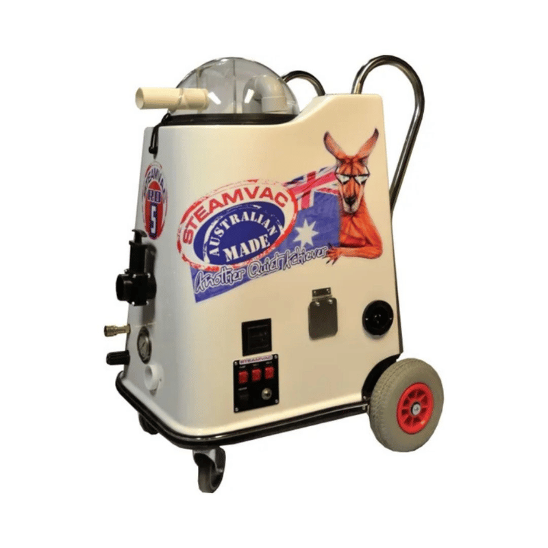 Steamvac RD5 Steam Cleaner with Australian branding on a white background