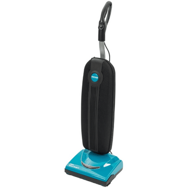 Truvox Battery Upright Valet Vacuum Cleaner blue and black in colour front view