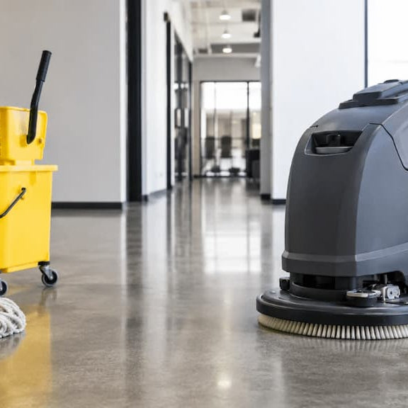 mop and floor scrubber
