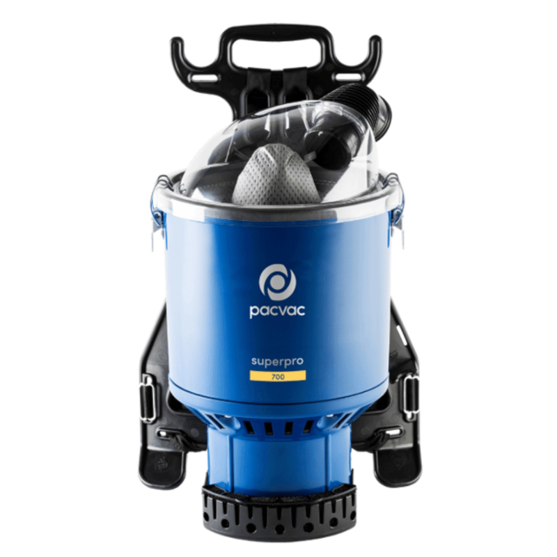 Pacvac superpro 700 backpac vacuum cleaner, blue in colour