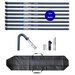 Set of Australian Industrial Vacuum extension rods with a carrying case on a white background