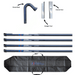 Set of Australian Industrial Vacuum cleaning tools including a goose neck, crevice tool, and straight tool, with a carrying case.