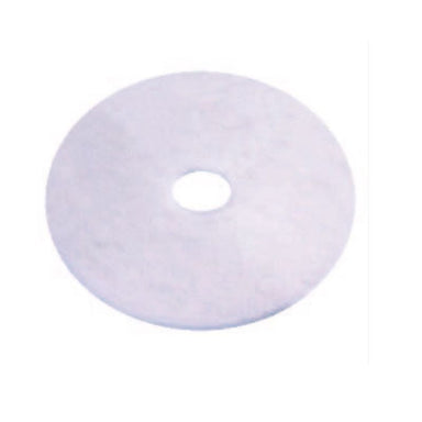 Cleanstar 17-inch brown wet and dry stripping floor pad featuring a round shape, light brown fibrous surface and a circular hole in the center