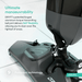 Dryft cleaning device with text highlighting its patented technology and maneuverability.