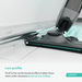 Cleanstar Dryft floor scrubber dryer showing its low profile design to clean under obstacles as low as five centimetres 