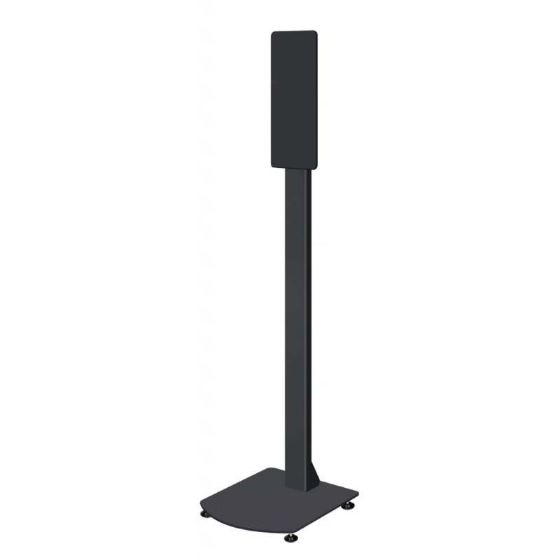 Black Cleanstar hand sanitiser stand on a white background