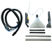 Set of Cleanstar P50 Professional Carpet and Spray Extractor cleaning tools including hoses, brushes, and filters on a white background