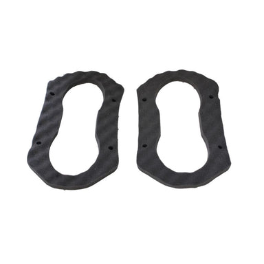 Cleanstar VC90LP-17 dust screening cotton 2-pack featuring two black, irregularly shaped cotton rings with large open centres and small holes along the edges