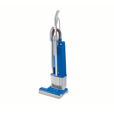 Columbus Upright Vacuum Cleaner BS361 front view blue and white in colour 