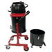 Dashclean S2 Single-phase Industrial Vacuum Cleaner side profile with catch dump detached red and black in colour