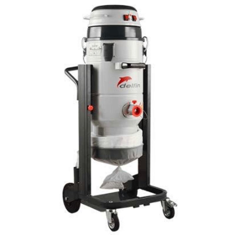 Delfin MTL 202 DS Industrial Single Phase Dust Vacuum Cleaner longopac continuous bagging system 