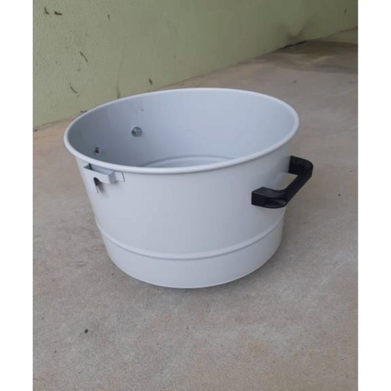 Delfin MTL 202 DS Industrial Single Phase Dust Vacuum Cleaner removable debris tank on concrete ground 