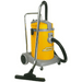 Ghibli V-AS9P 35 Litre Wet 'n' Dry Commercial Plastic Vacuum front view yellow in colour with floor cleaning tool attached