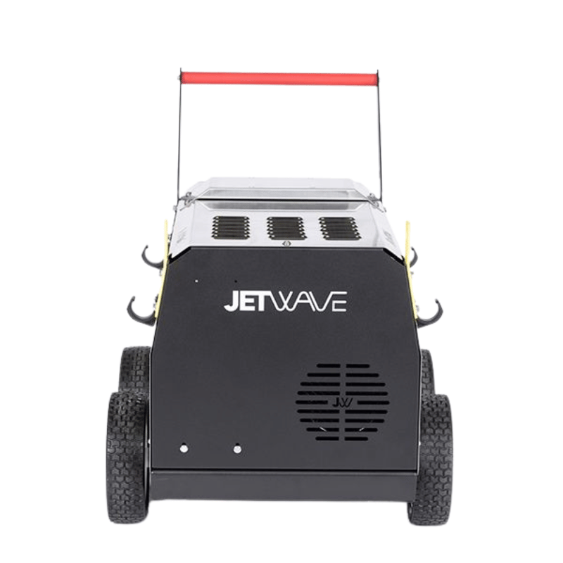 Back view of a Jetwave Cadet G2 280-15 Electric Cold Water Pressure Cleaner on a white background
