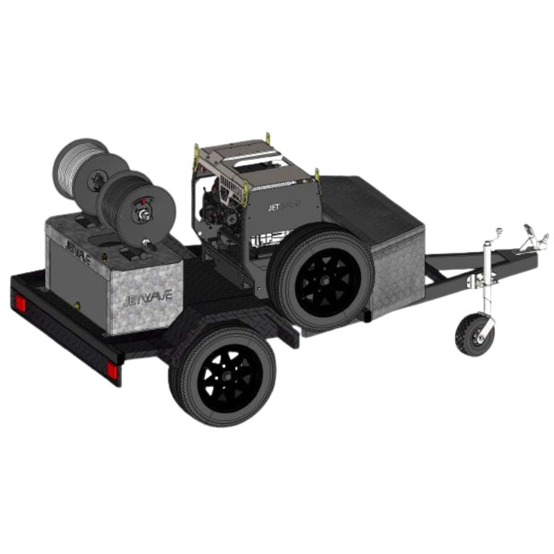 Jetwave Senator G2FI 275-20 Pressure Cleaner Lite Trailer  Full machine image with white background.