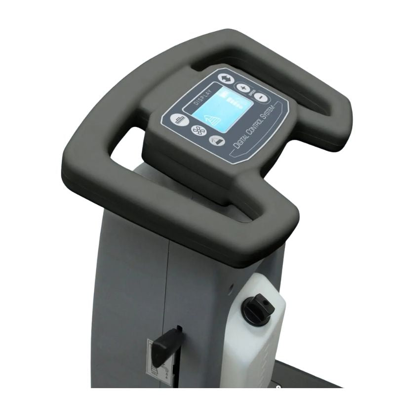 Lavorwash ride-on scrubber steering console with digital control display