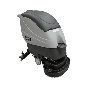 Lavorwash walk-behind floor scrubber, full machine view on white background