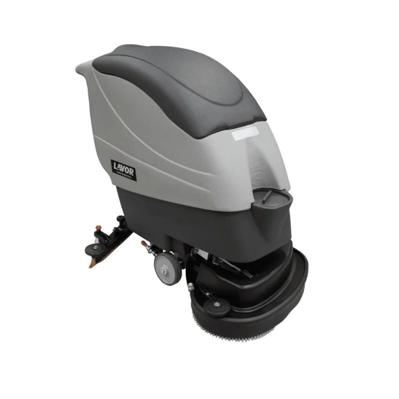 Lavorwash walk-behind floor scrubber, full machine view on white background