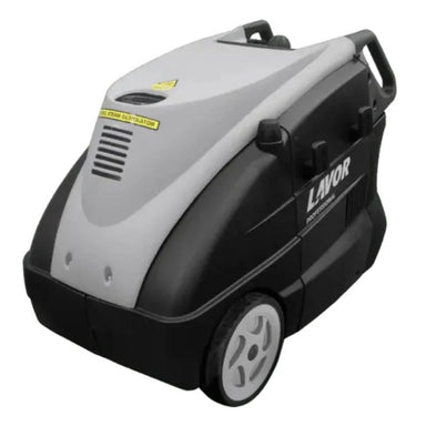 Lavorwash industrial steam cleaner unit with wheeled body and carry handle on a white background.