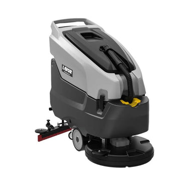 Lavorwash MOVING55B Walk Behind Floor Scrubber side view angle of the machine.