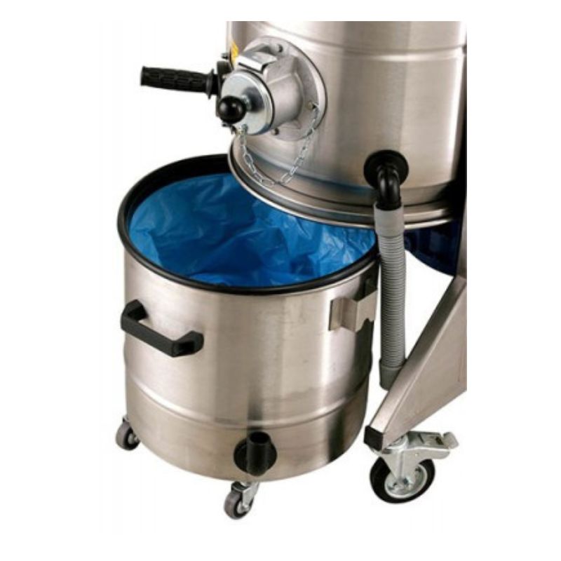Delfin MTL4535 industrial dust extraction system tank view