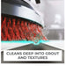 Motorscubber Floor Scrubber with Jet Main image brush details while cleaning on the floor