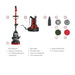 Motorscubber Floor Scrubber with Jet Main image Parts details according to numbers.