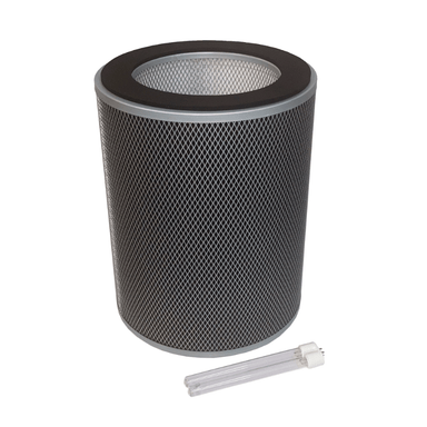 Rensair HEPA Filter and UVC Lamp Set on a white background