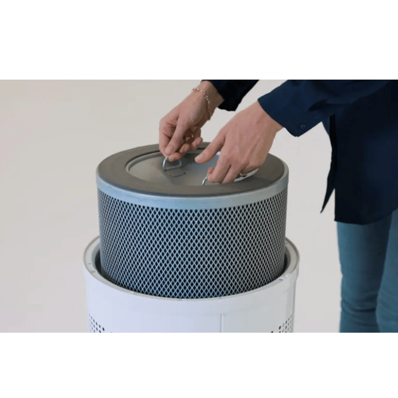 Rensair Air Purifier filter being removed