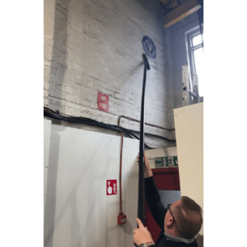 SpaceVac ATEX Lite Vacuum Cleaner Kit SVA38/EX-LITE man cleaning walls
