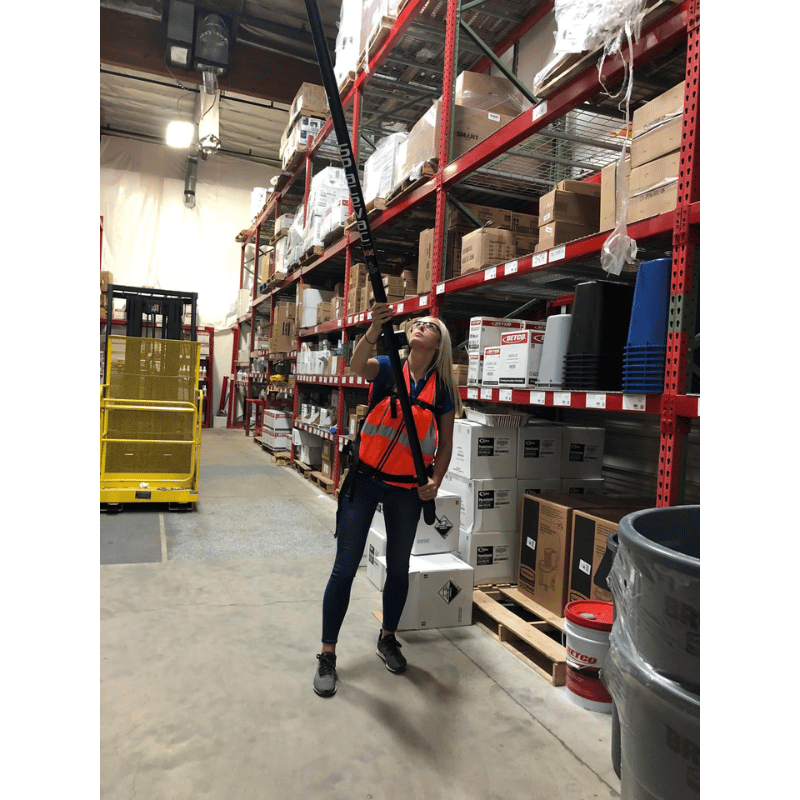 SpaceVac Interior Pioneer Vacuum Cleaner System SV38/PIONEER female cleaning in warehouse