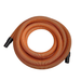 Coiled orange Steamvac 7.5 Metre G-VAC Hose with black connectors on a white background