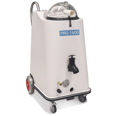 Surevac Pro1600 Kit Carpet Extractor front view white in colour. 