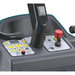 Tennant S680 Compact Ride On Floor Sweeper control panel close up image 