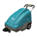 Tennant S7 Walk behind floor sweeper front angle view on a blank white background