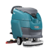 Tennant T391 Walk Behind Floor Scrubber angle view on a blank white background