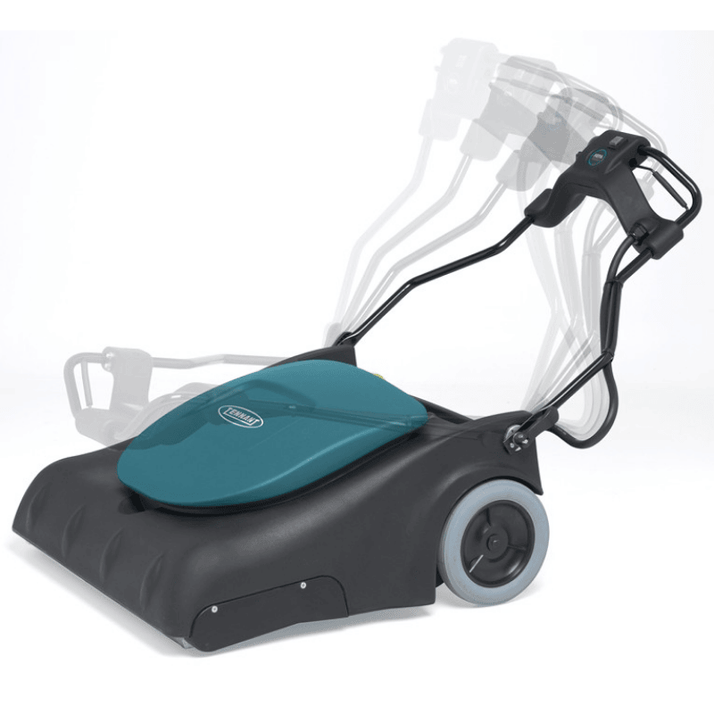 Tennant VWA76 Wide Area Vacuum foldable handle on blank white background