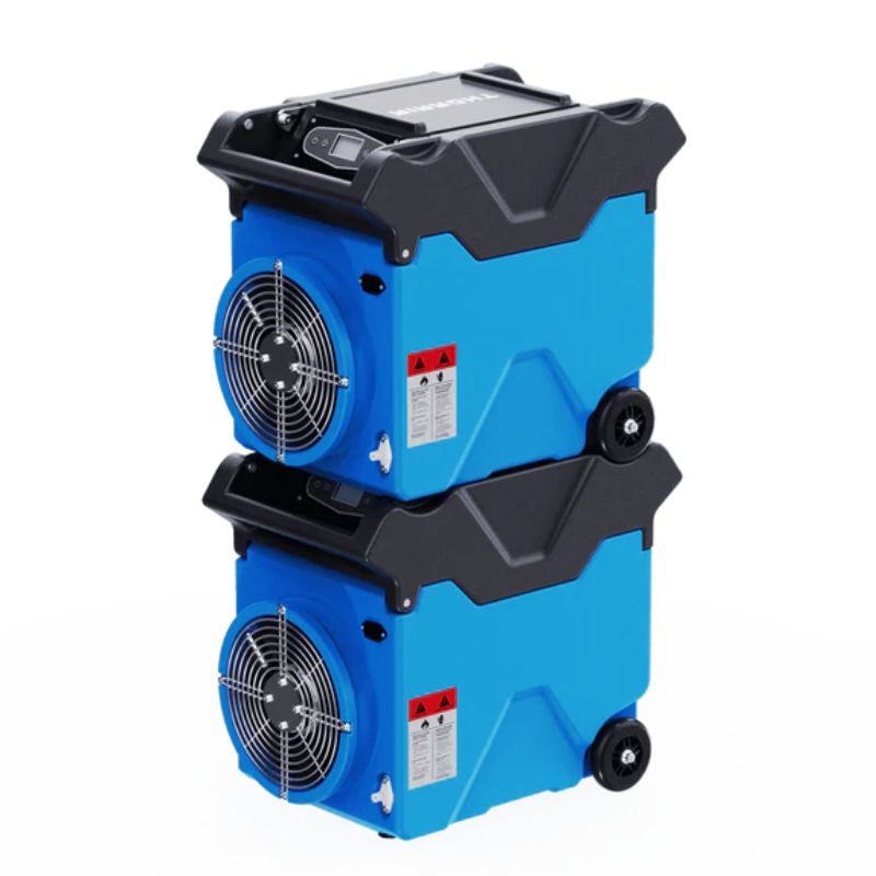 Thorair 50L Commercial Dehumidifer product in 2 sets up and down details