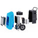 Thorair 70L Commerical Dehumidifier parts including filters, housing, and wheels