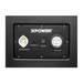 XPOWER control panel with power supply receptacle, circuit breaker, power switch, and pressure gauge on a white background.