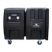 Black Xpower AP2000 High Volume Commercial Air Scrubber on wheels with visible branding on a white background