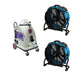 Carpet Clean + Dry Pack: Steamvac Max 220 carpet extractor beside two XPOWER X-47ATR air movers