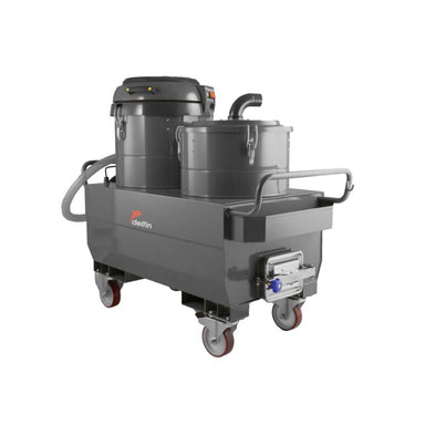 Delfin TC220 Tecnoil oil and chips industrial vacuum front view