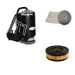 Black Ghibli T1 backpack vacuum with clear lid, 6 pack of T1 vacuum bags and a T1 HEPA filter