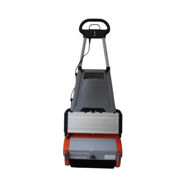 Hako Wizzard W34B Cordless Compact Floor Scrubber in white background 